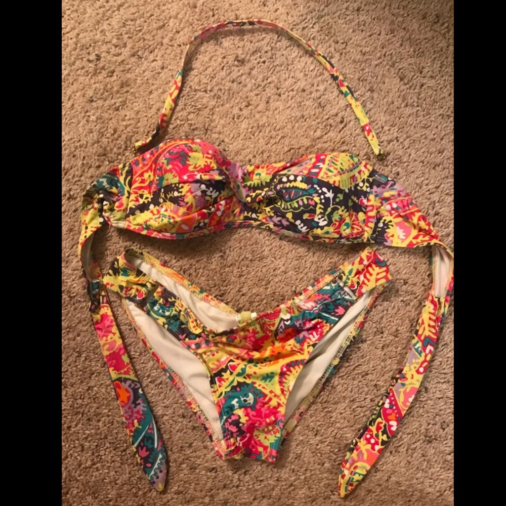 Colorful sexy bandeau Bikini
